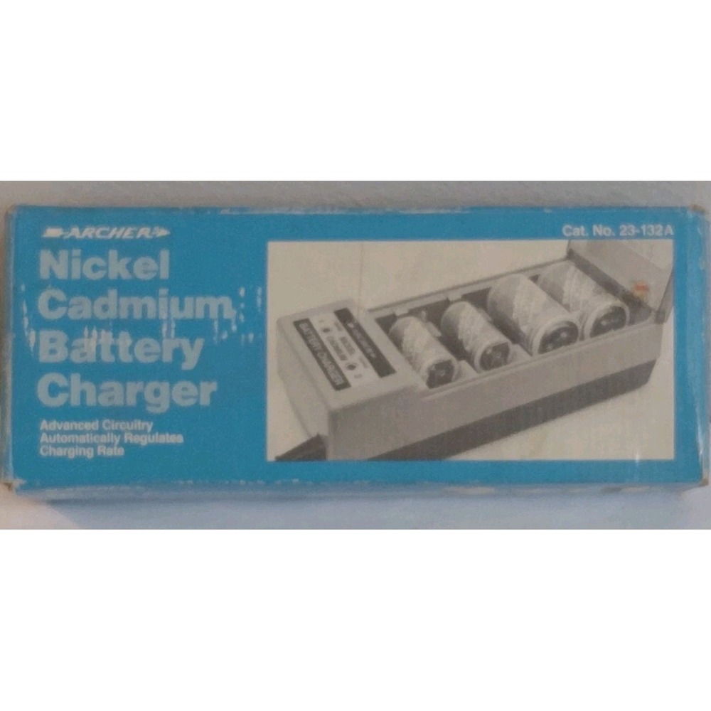 Vintage Archer RadioShack Nickel Cadmium Battery Charger 23-132A New In Box